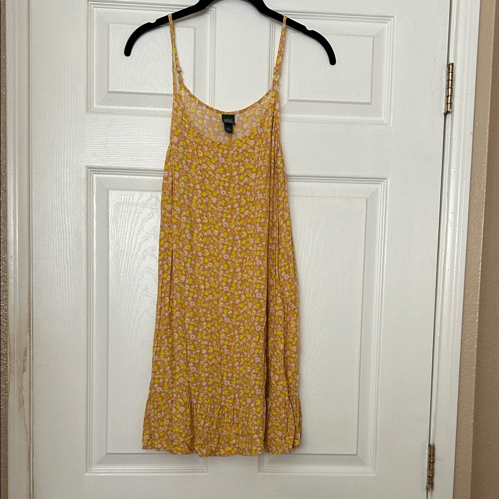Wild Fable Yellow and Orange/Pink Floral Dress
